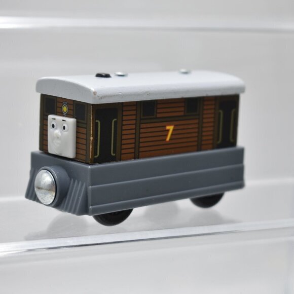 Thomas the Train Toby Tram Car Wooden Railway Tank Engine #7 Friends 2012 - Picture 1 of 5